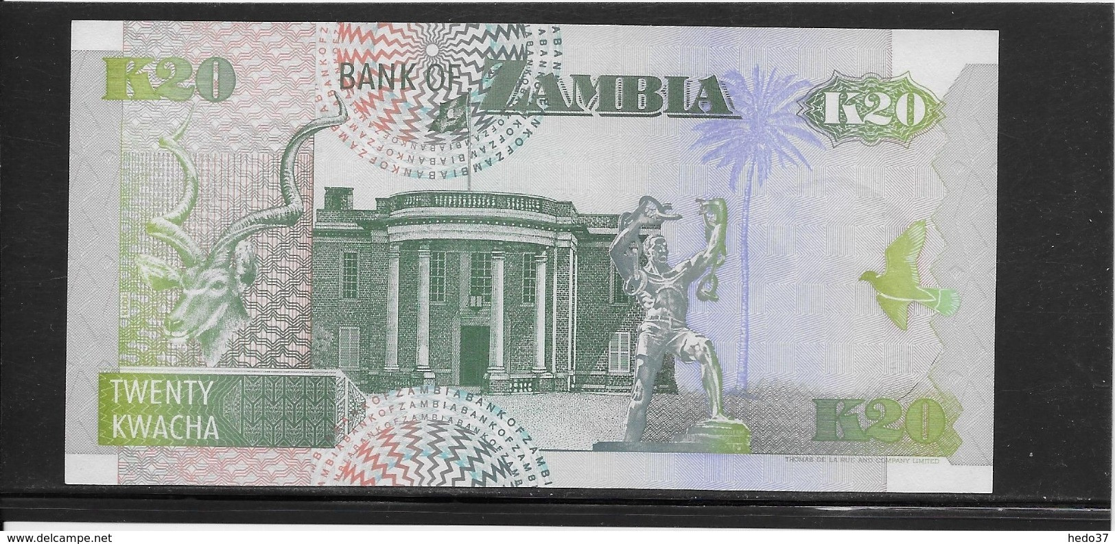 Zambie - 20 Kwacha - Pick N°36a - NEUF - Zambie