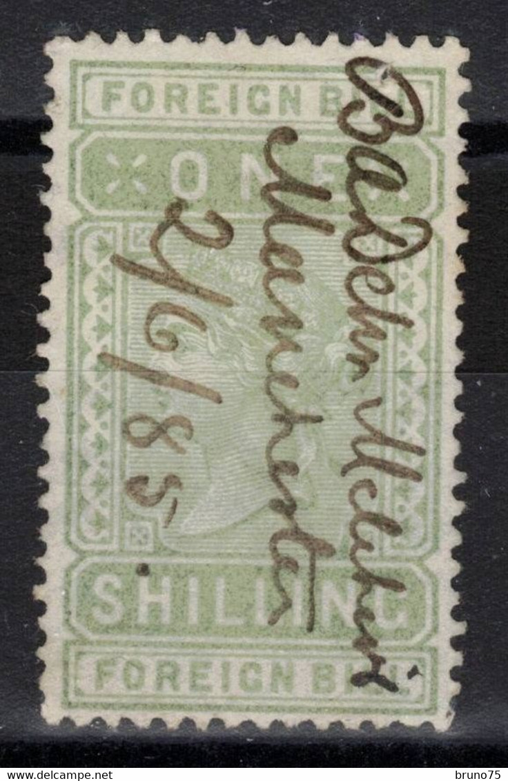 Grande-Bretagne - Fiscal - Victoria - Foreign Bill - One Shilling - 1885 - Fiscaux