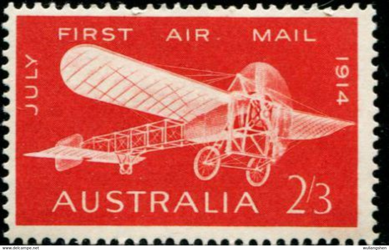 DK1667 Australia 1964 Flight History Aircraft 1V Engraved Version MLH - Altri & Non Classificati