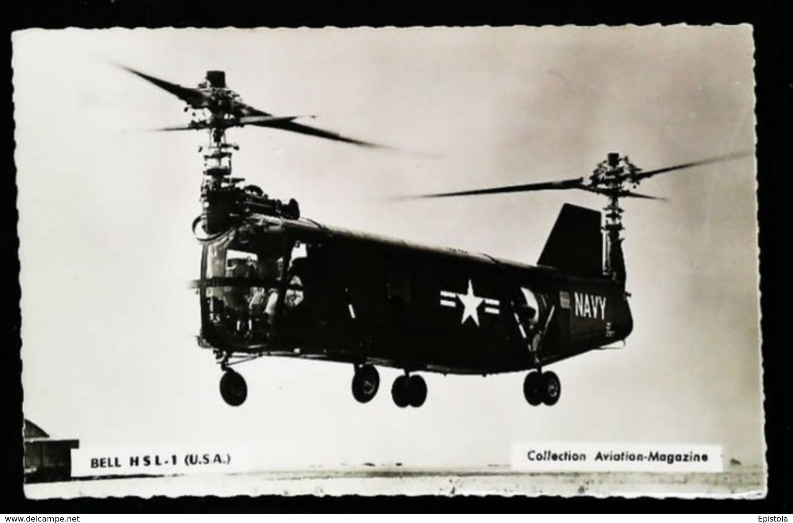 Helicoptere BELL "HSL-1 US Navy Helicopter" (USA)  - Collection AVIATION MAGAZINE (Photo Argentique / Verso Vierge) - Helicopters