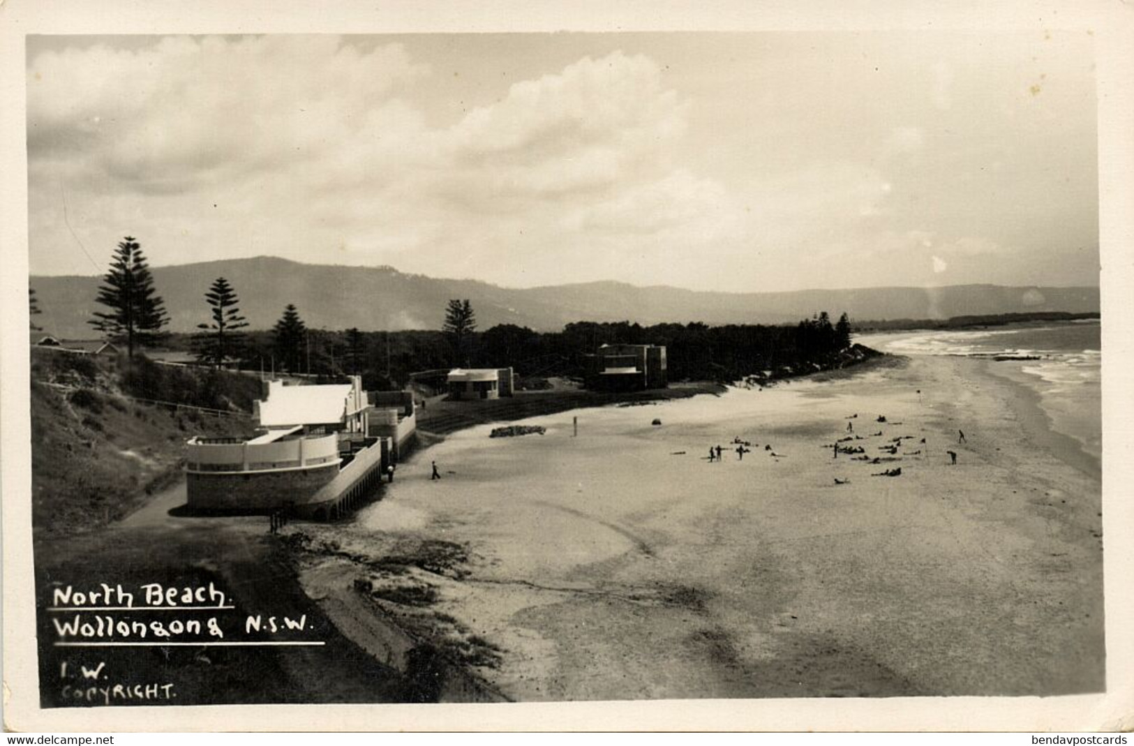 Australia, NSW, WOLLONGONG, North Beach (1950s) Mowbray RPPC Postcard - Wollongong