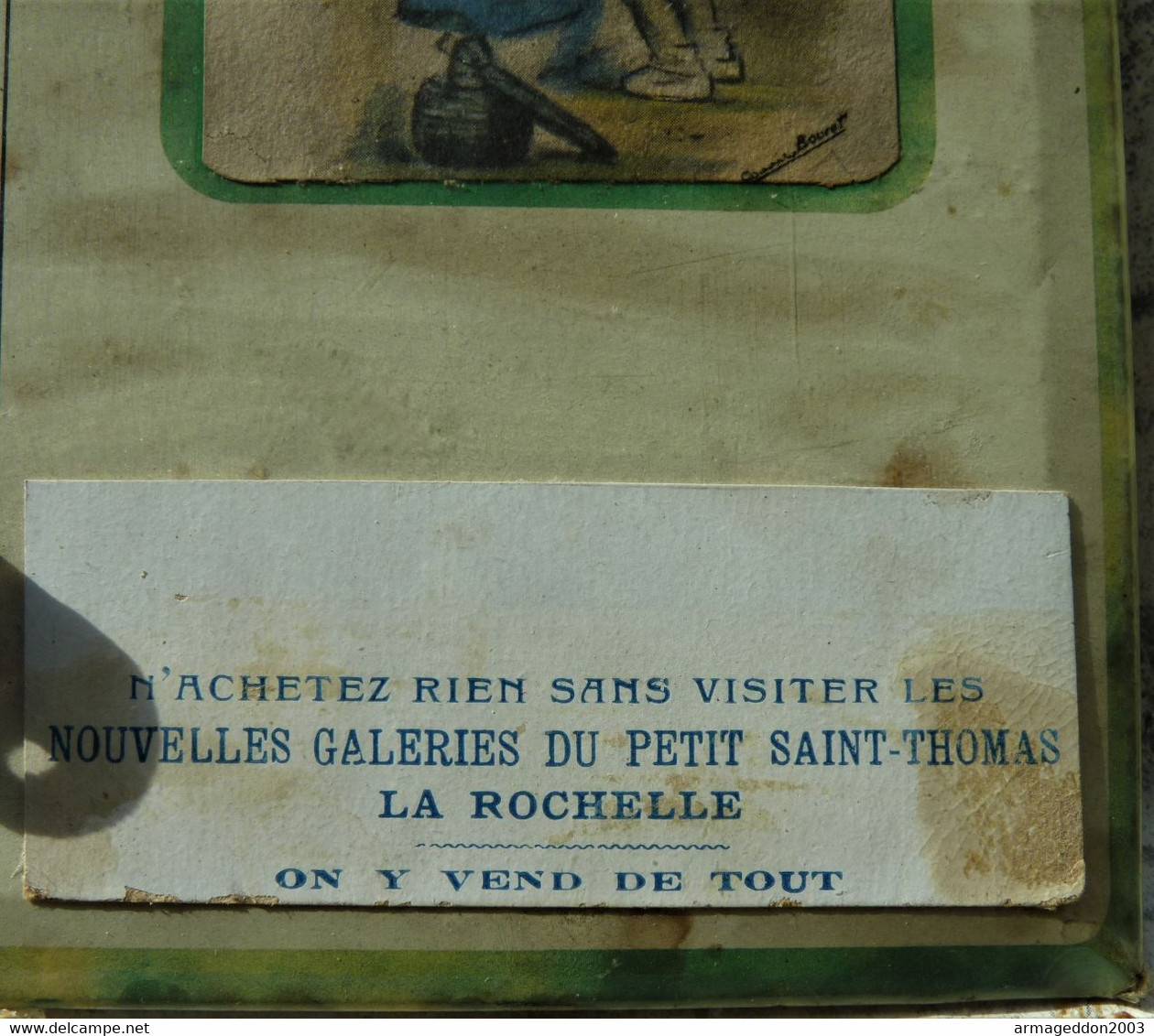 RARE ANCIEN GLACOÏDE PUBLICITAIRE THERMOMÈTRE «Germaine Bouret» La Rochelle BE AUTHENTIQUE Tout Est D’origine - Droguerías