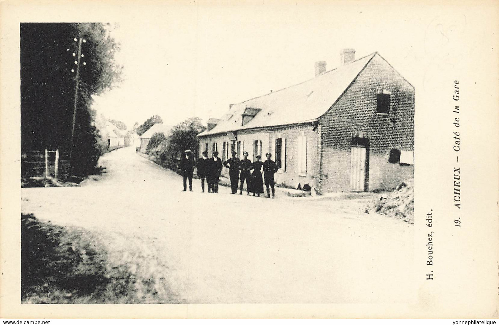 80 - SOMME - ACHEUX - Café De La Gare, Animation - H. Bouchez, édit. -10279 - Acheux En Amienois