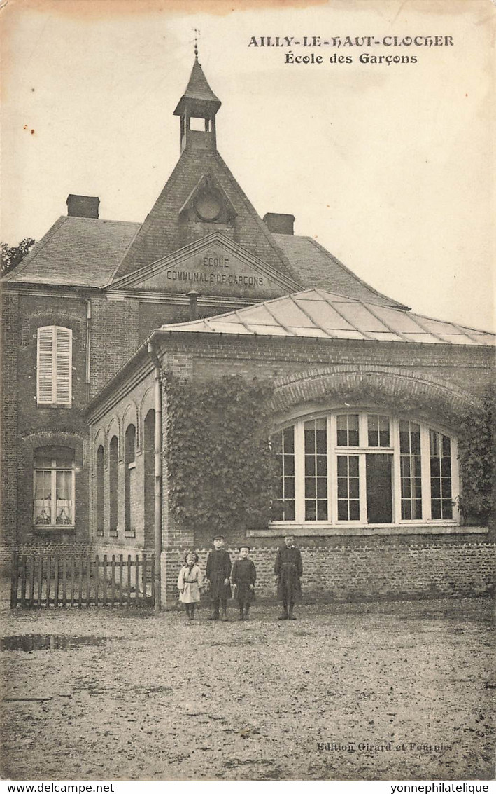 80 - SOMME - AILLY-LE-HAUT-CLOCHER - école Des Garçons - 10283 - Ailly Le Haut Clocher