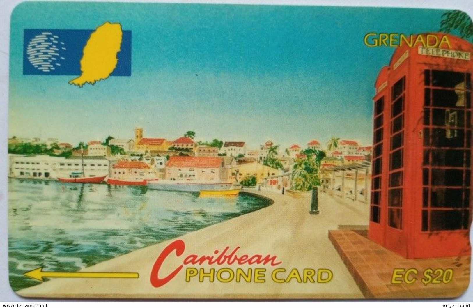 Grenada Cable And Wireless 165CGRA  EC$20 " Carenage St. Georges " - Grenada