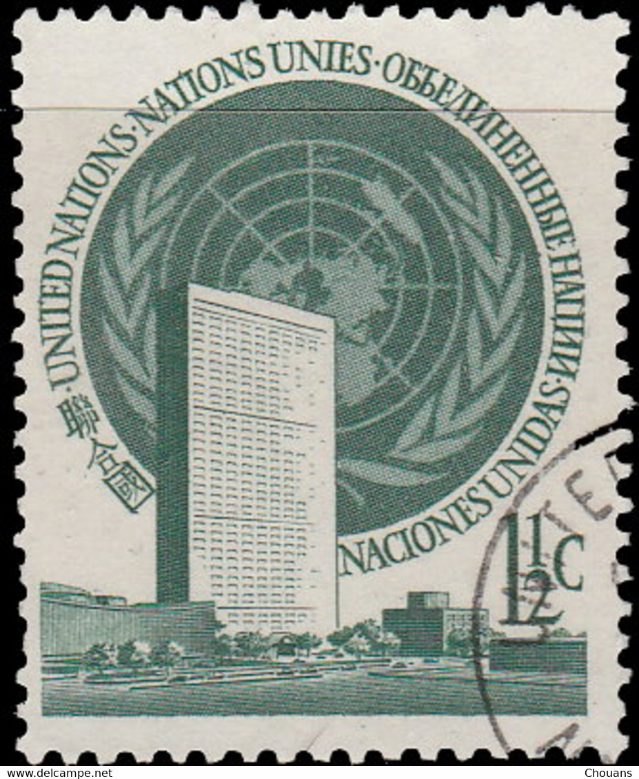 Nations Unies. New York 1951. ~ YT 2 - Siège De NY - Gebraucht