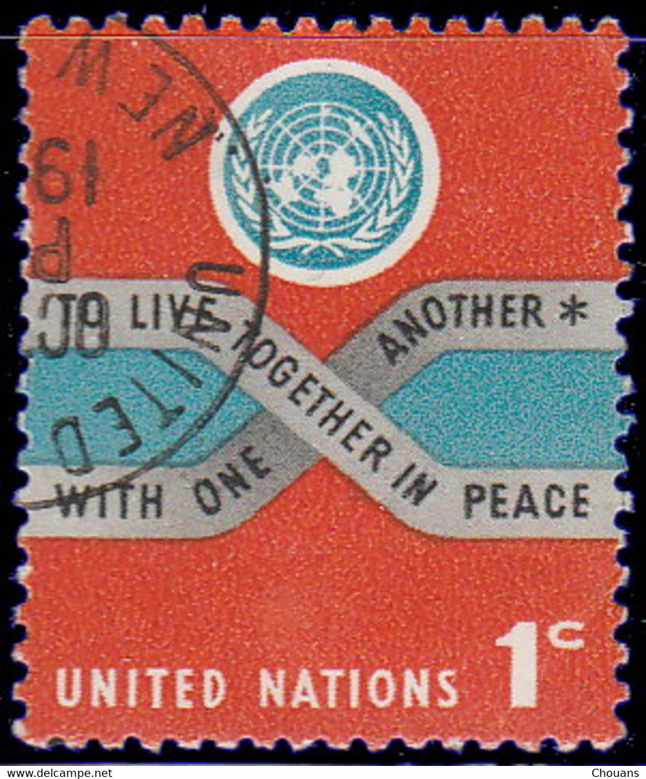 Nations Unies. New York 1962. ~ YT 100 - Emblème - Oblitérés