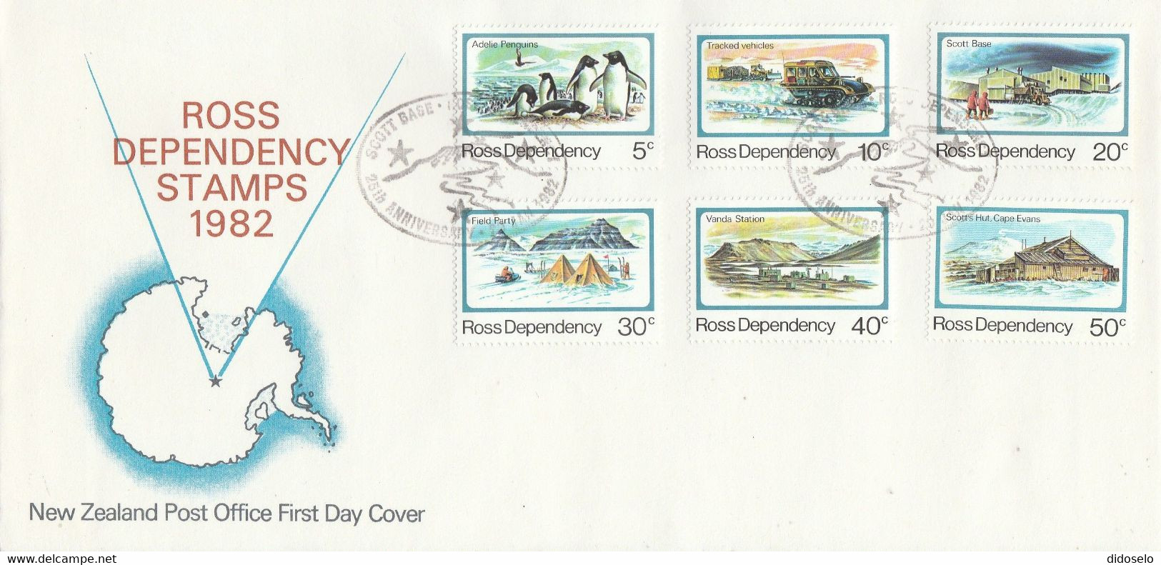 Ross Dependency - 1982 - Michel # 15-20 FDC - FDC