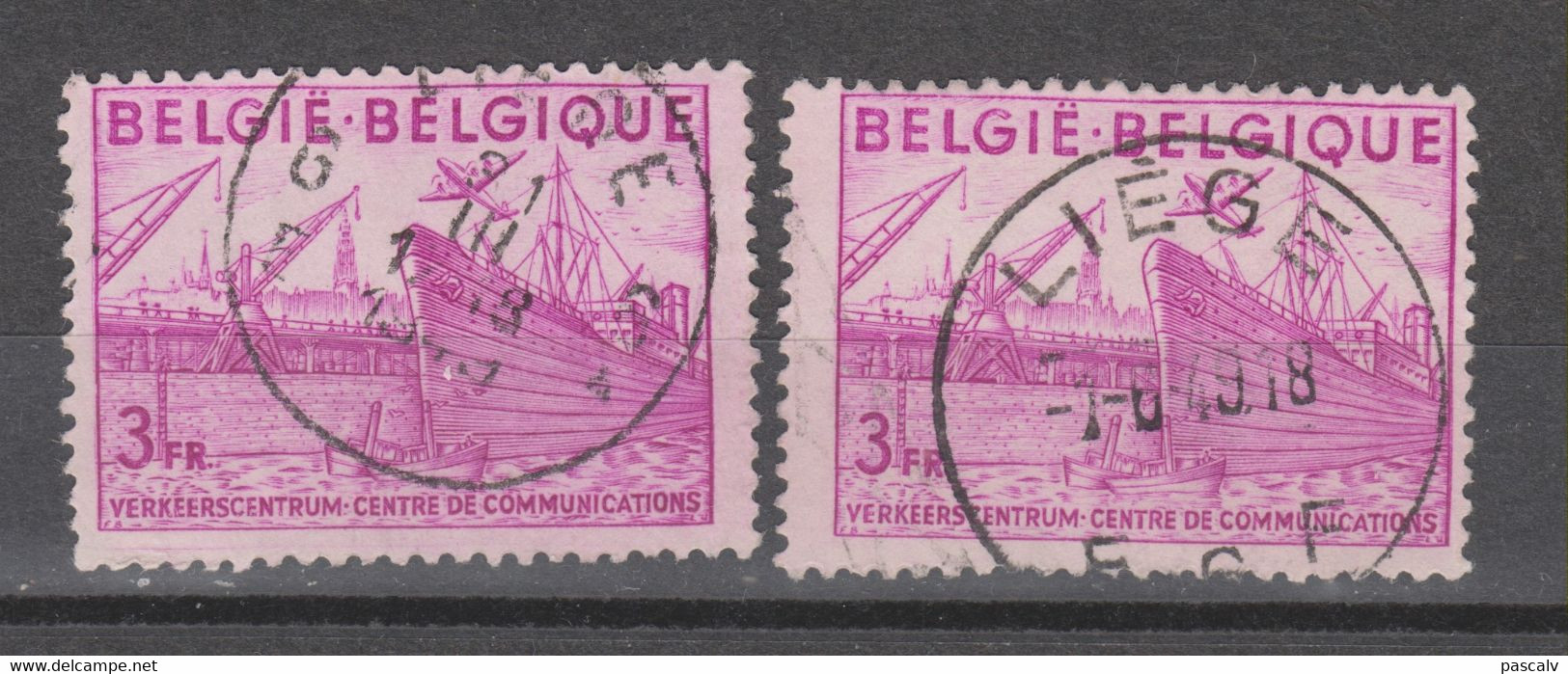 COB 770 Oblitération Centrale LIEGE 6 - 1948 Export