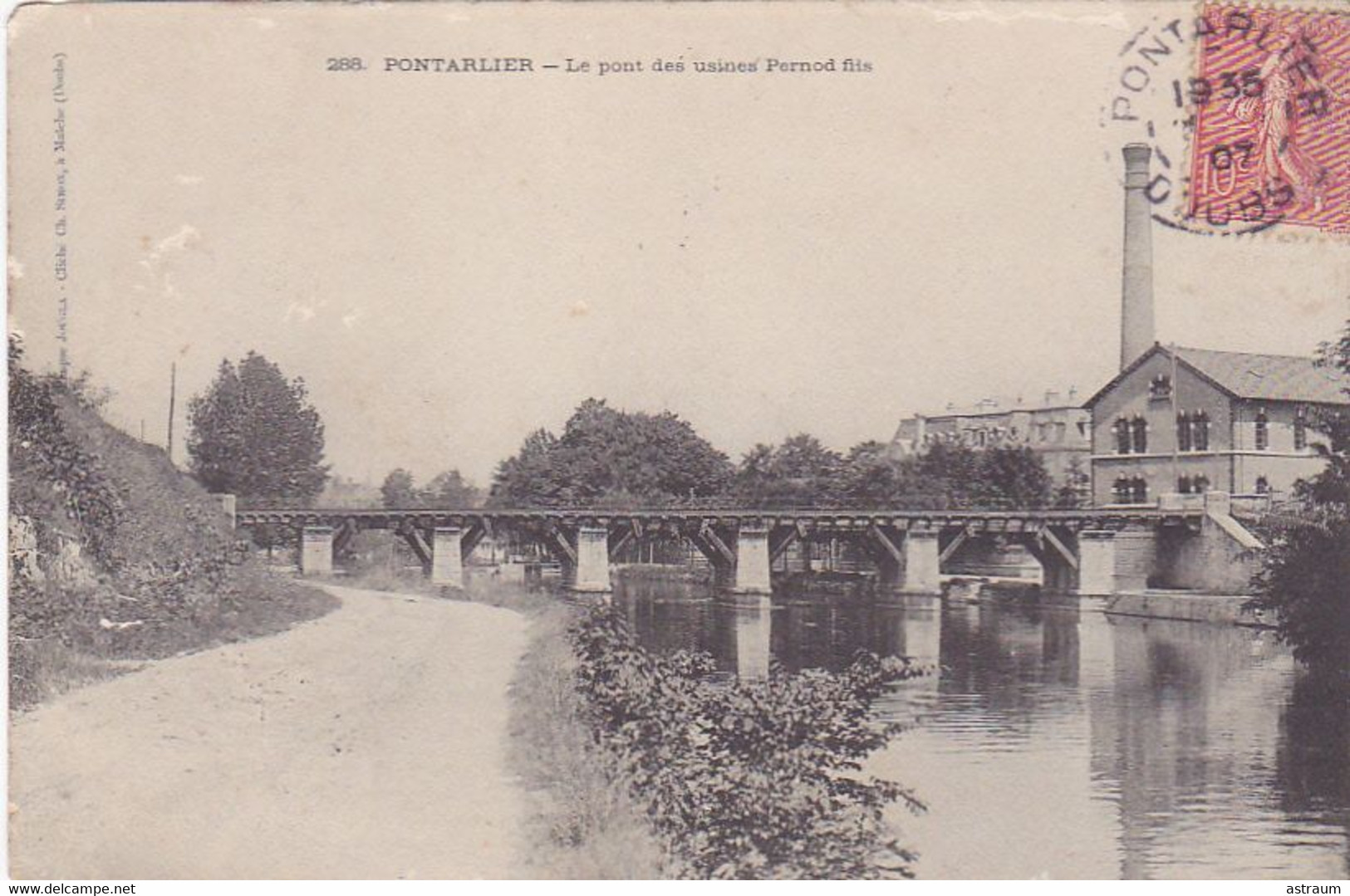 Cpa-25- Pontarlier - Pont Des Usines Pernod Fils - Edi Jougla N°288 - Pontarlier