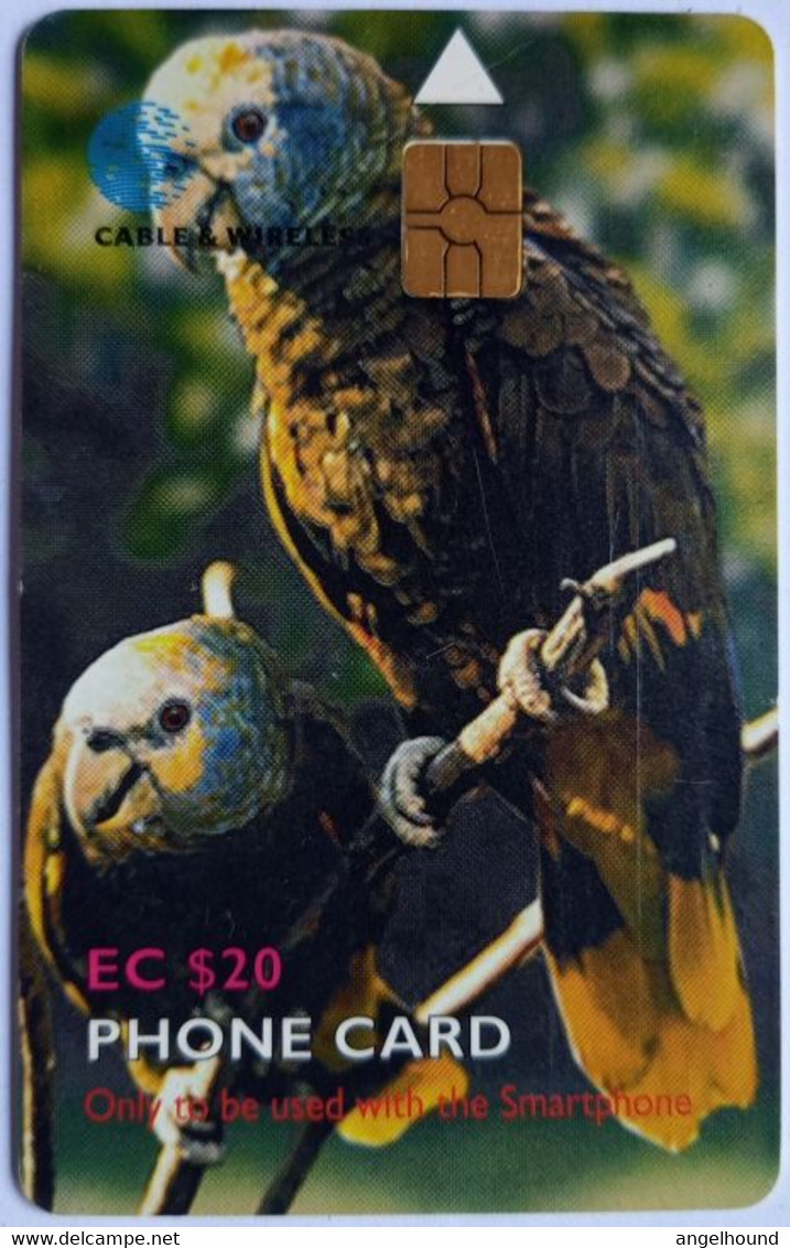 St. Vincent Chip Card EC$20 " National Bird - Amazona Guildingii " - San Vicente Y Las Granadinas