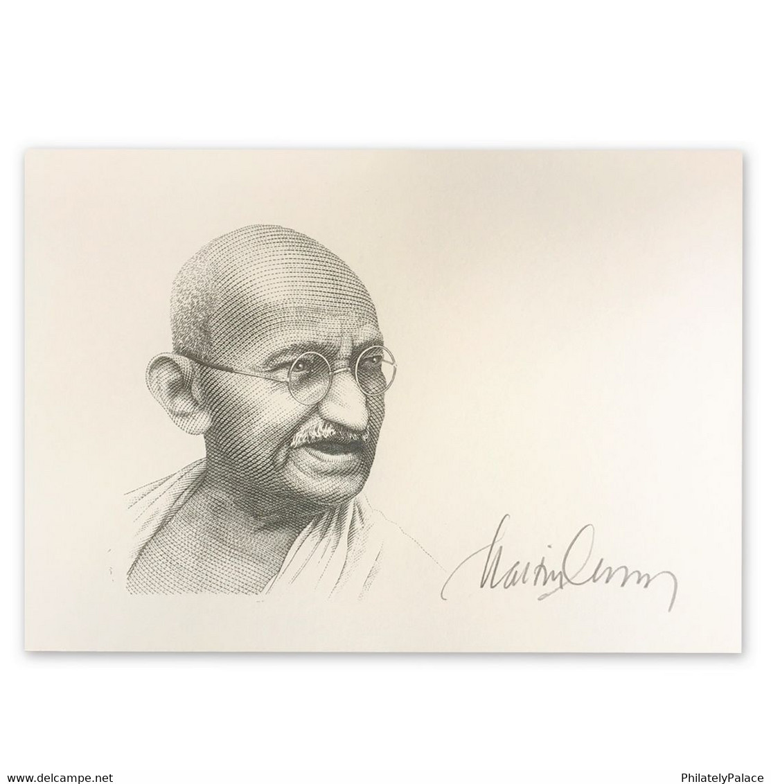 2019 – UN United Nation Mahatma Gandhi Proof Signed By Artist With Maxim Card In Presentation Folder  VERY RARE MNH (**) - Briefe U. Dokumente