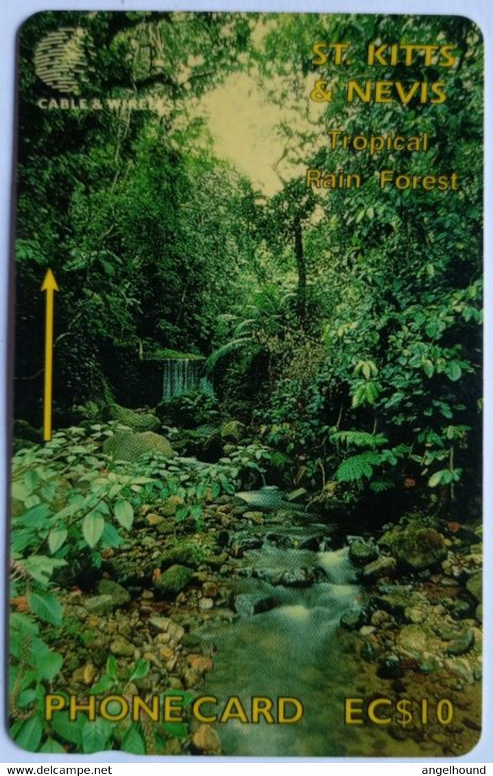 St Kitts And Nevis Cable And Wireless EC$10 262CSKA " Tropical Rain Forest " - St. Kitts En Nevis