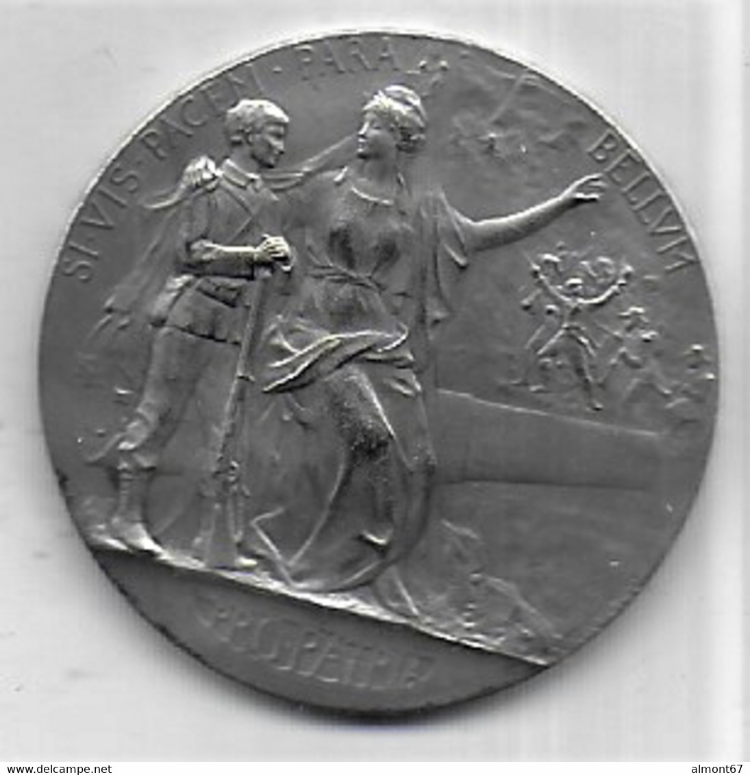 Médaille En Argent - Entrainement Physique - Préparation Militaire - Prix Du Ministre De La Guerre - Francia