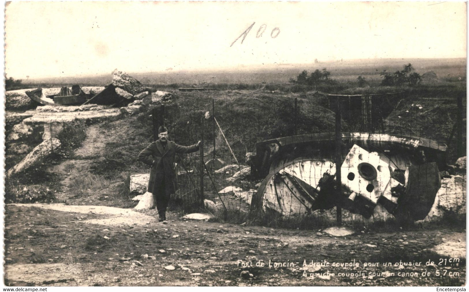 CPA Carte Postale  Belgique-Loncin -Fort A Droite Coupole Pour Un Obusier De   21cm  VM51137 - Ans