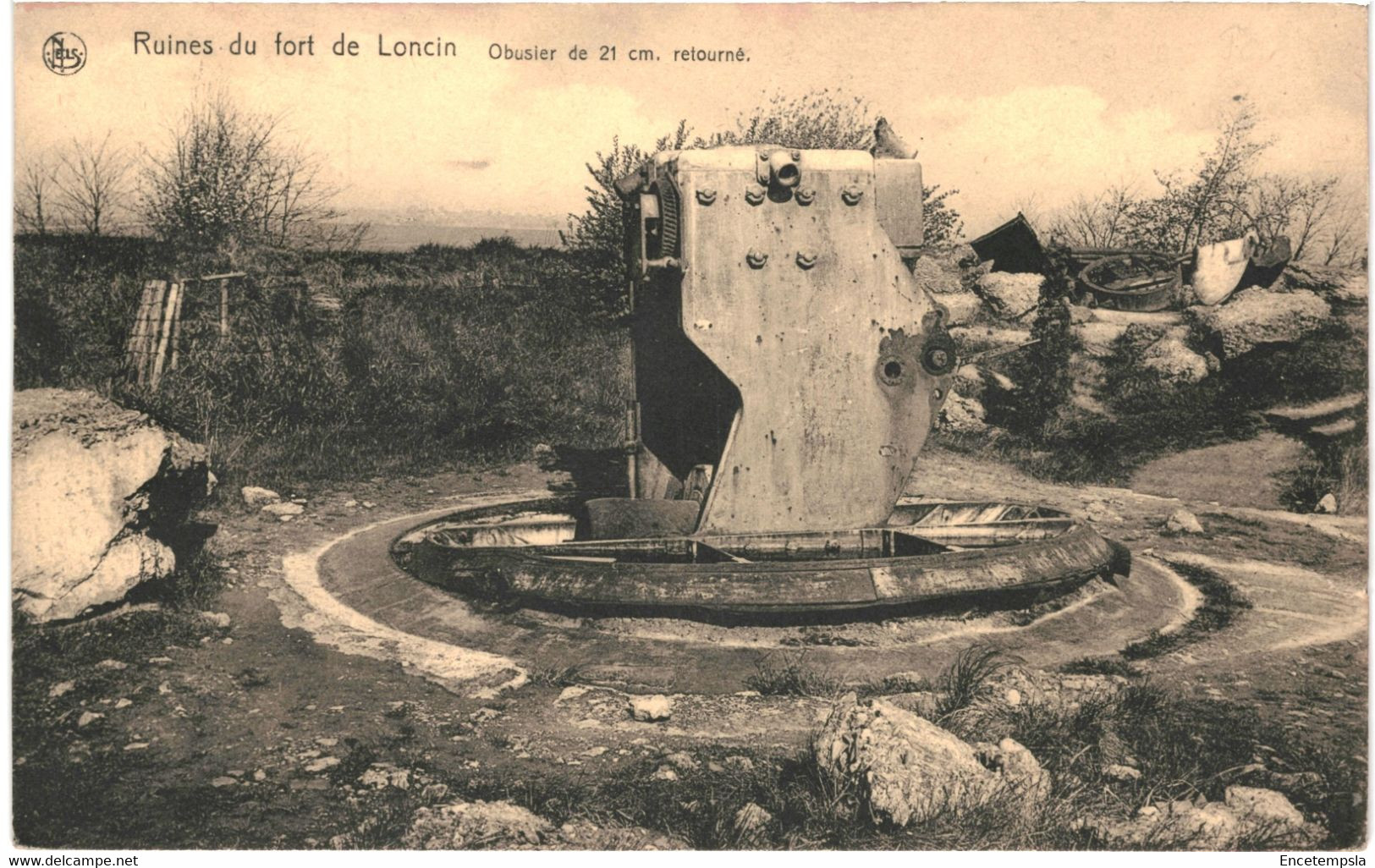 CPA Carte Postale  Belgique-Loncin -   Fort  Ruines Obusier De 21 Cm Retourné VM51141 - Ans