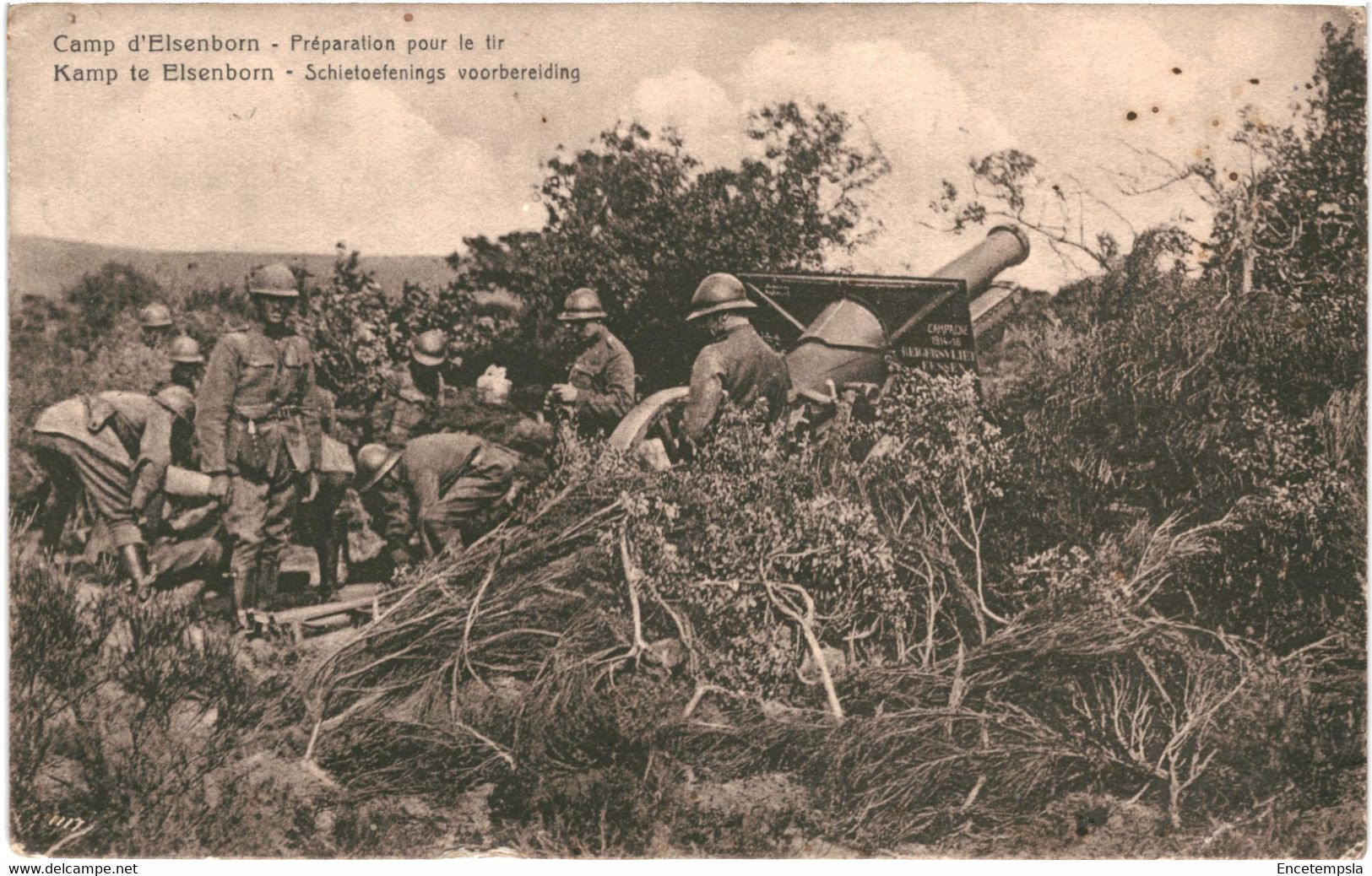 CPA Carte Postale  Belgique-Elsenborn  Camp   Préparation Pour Le Tir  VM51147ok - Butgenbach - Buetgenbach