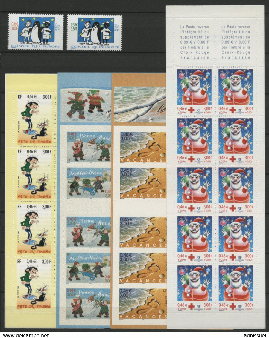 2001 Année Complète VENDUE A LA VALEUR FACIALE DES TIMBRES Neufs ** (MNH) Qualité TB Voir Description Détaillée - 2000-2009