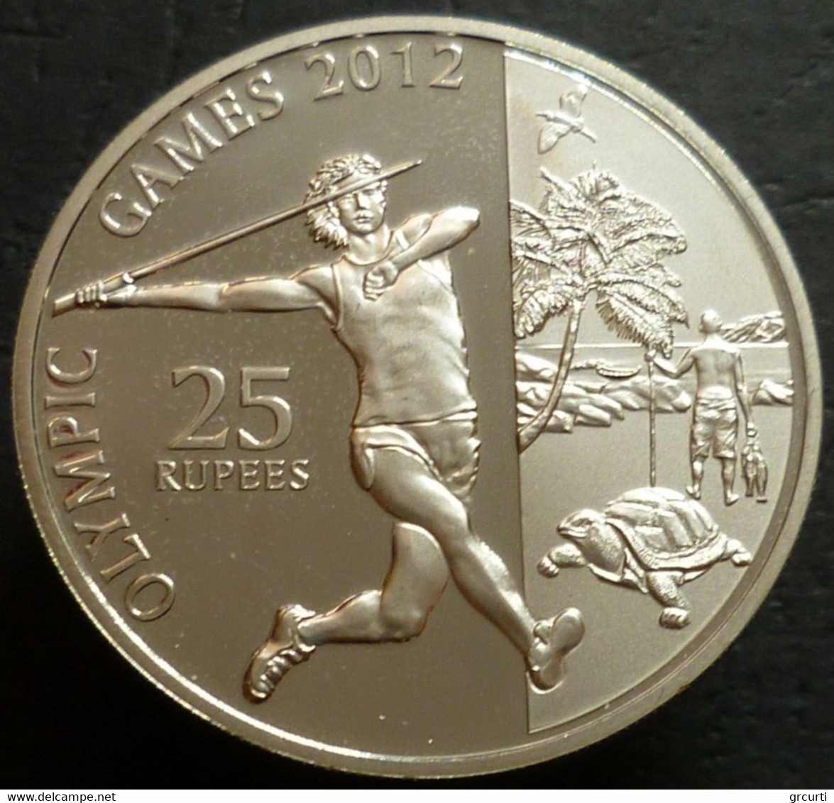 Seychelles - 25 Rupees 2011 - Olimpiadi Londra 2012 - Lancio Del Giavellotto - Seychelles