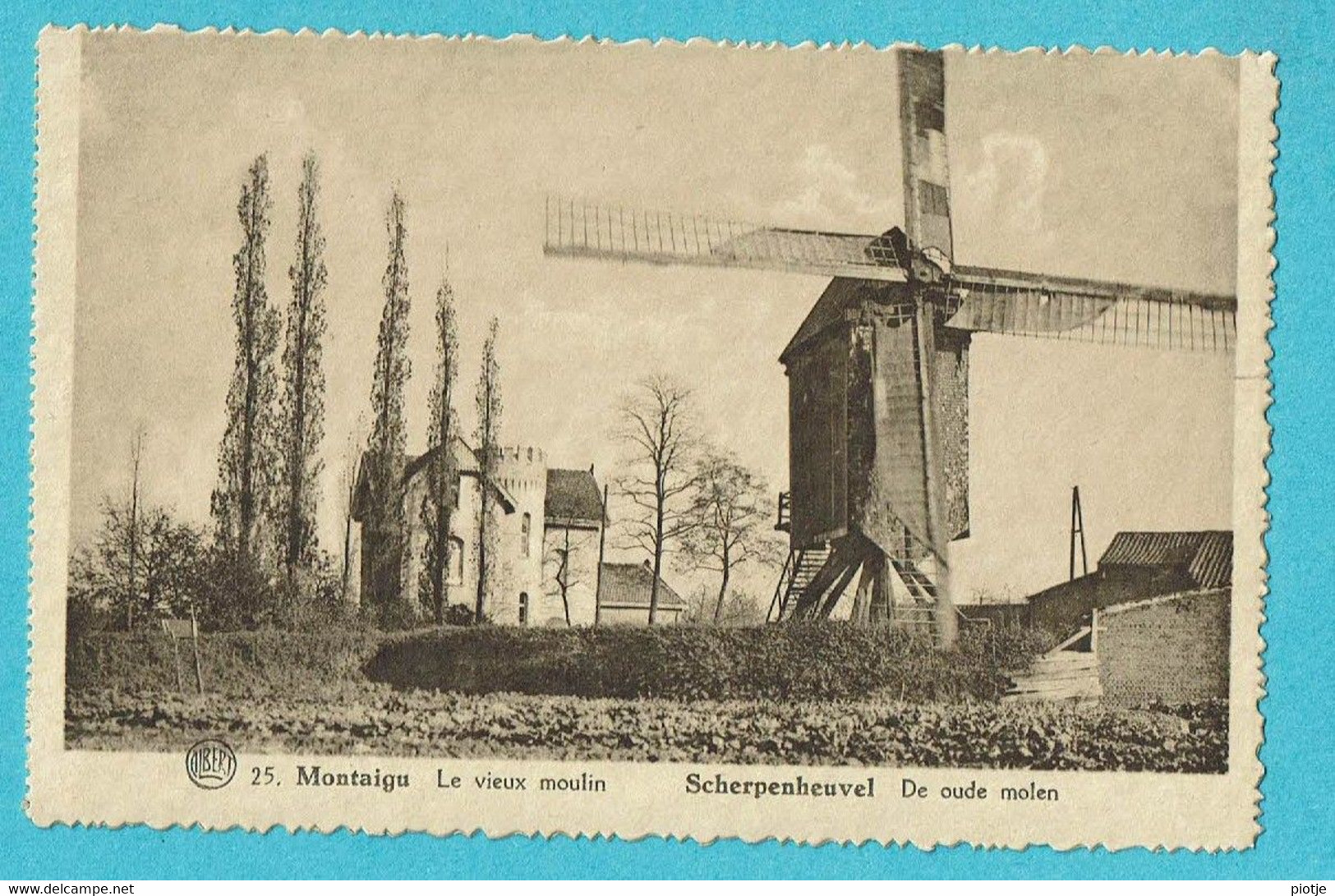 * Scherpenheuvel Zichem - Montaigu (Brabant) * (Albert, Nr 25) Le Vieux Moulin, De Oude Molen, Old, Rare, Unique - Scherpenheuvel-Zichem