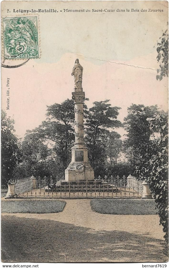 28   Loigny La Bataille  -  Monument   Du  Sacre Coeur   Dans Le  Bois Des Zouaves - Loigny