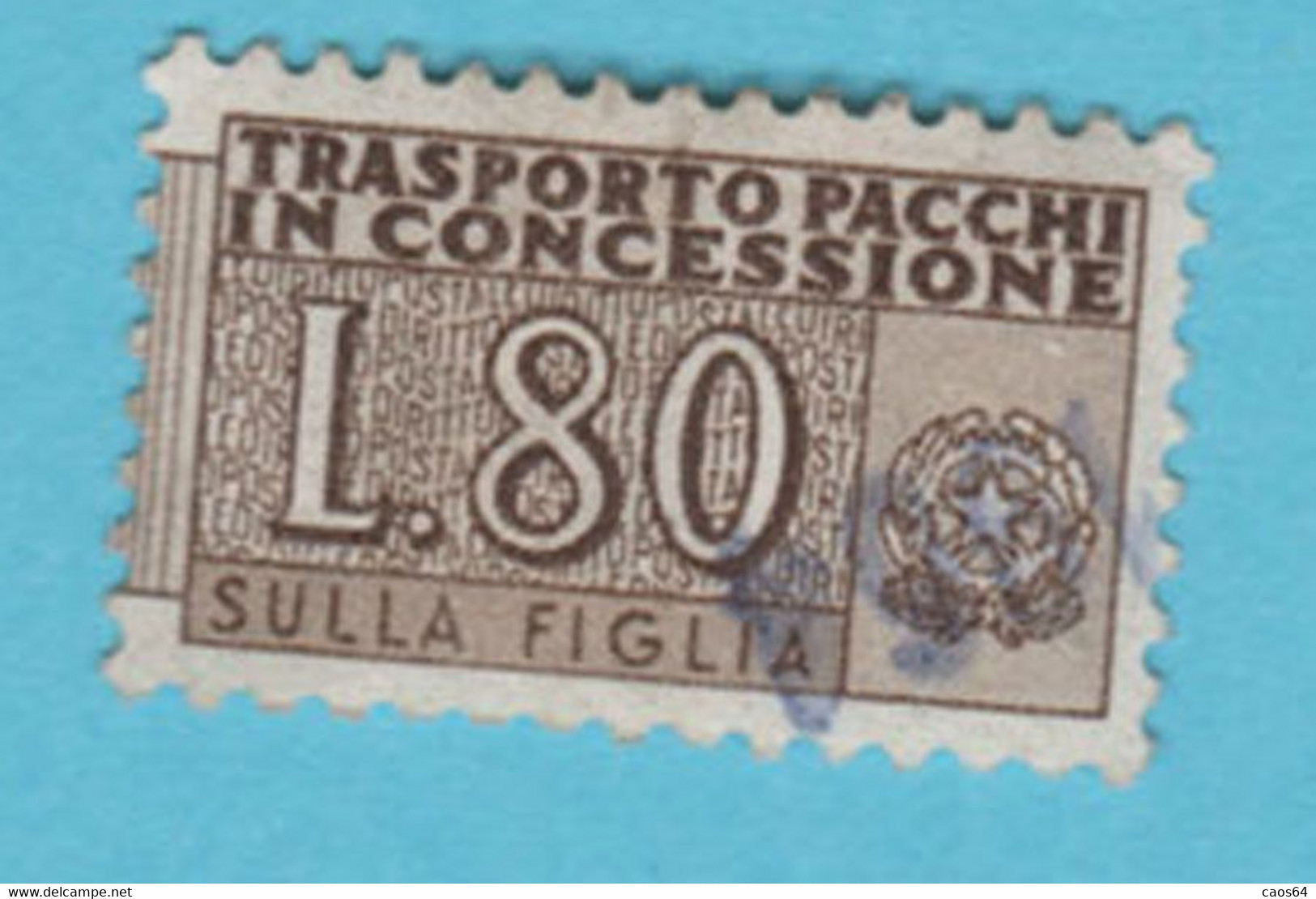 1955/1984 ITALIA Pacchi In Concessione 80 Lire Usato - Colis-concession