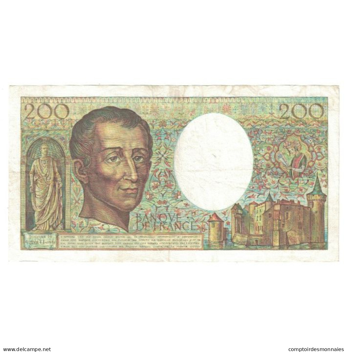 France, 200 Francs, Montesquieu, 1984, H.022, TTB, Fayette:70.4, KM:155a - 200 F 1981-1994 ''Montesquieu''