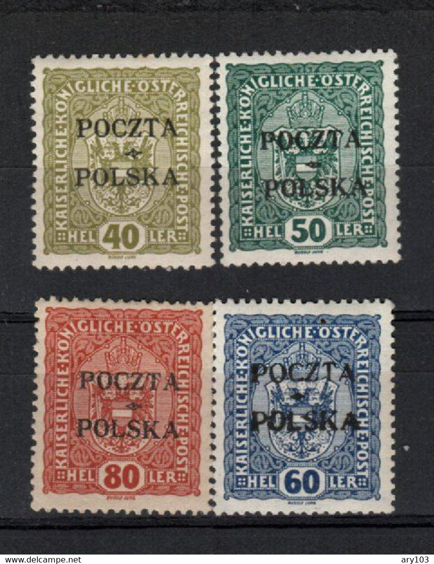 Pologne -  N°84/87 (1919 ) - Sonstige & Ohne Zuordnung