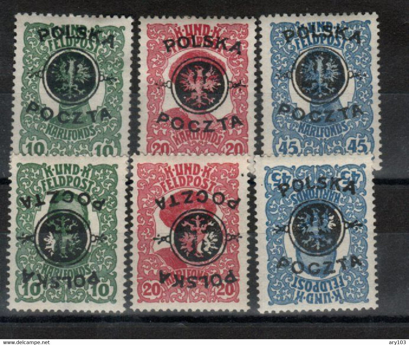 Pologne -   N°108/110 +108a110a (1919 ) - Sonstige & Ohne Zuordnung