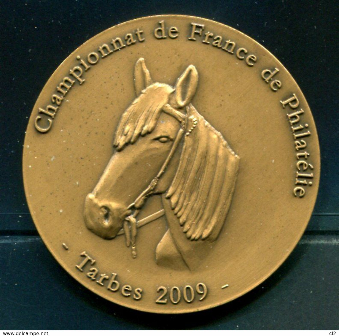 Championnat De France De Philatélie - Tarbes 2009 (Médaille Remise Aux Participants) (Cheval) - Professionnels / De Société