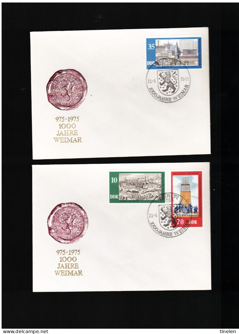 Ddr -germania Est - 1975 Fdc 1000° Di Weimar - 1971-1980