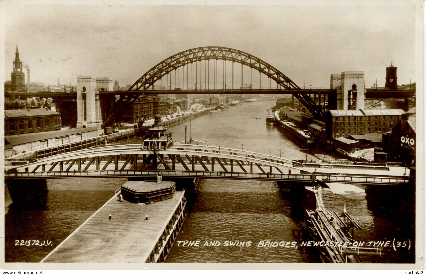 TYNE And WEAR - NEWCASTLE - TYNE AND SWING BRIDGES RP T467 - Newcastle-upon-Tyne