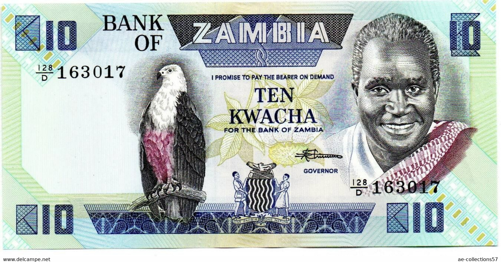 Zambie 10 Kwacha UNC - Zambia