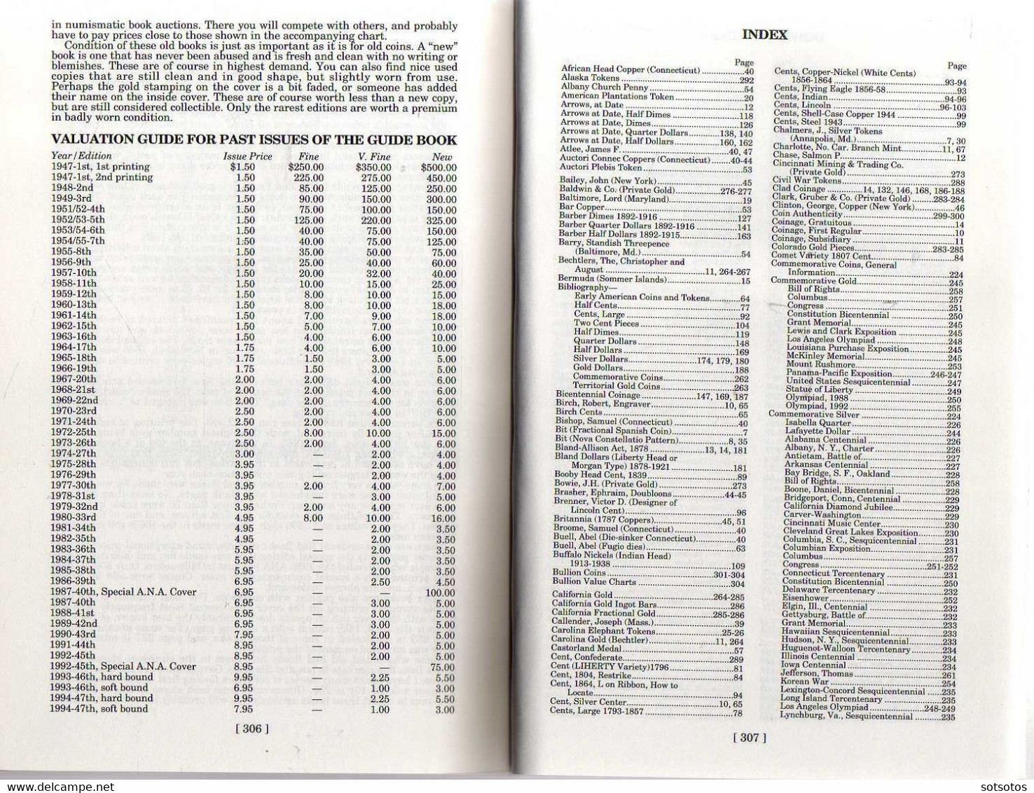 Guide Book of United States Coins 1616-to date – Special Limited Ogger 48ih Edition - 1995 - 312 pages - ed. by Whitman