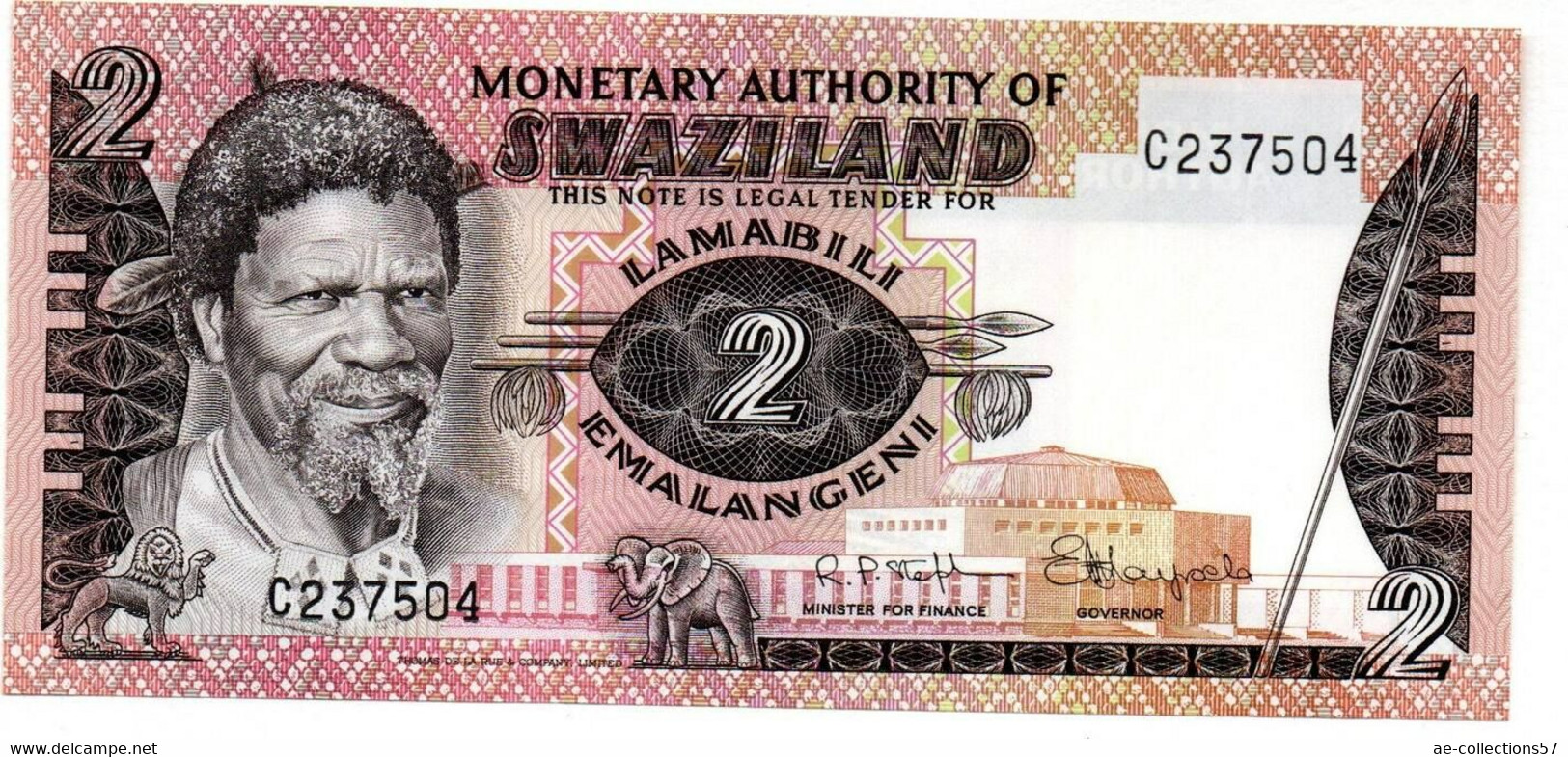 Swaziland 2 Emalangeni UNC - Swasiland