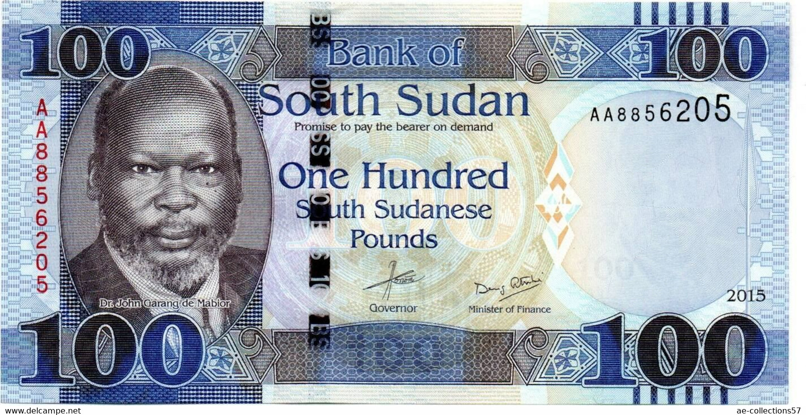 South Soudan 100 Pounds 2017 SPL - Südsudan