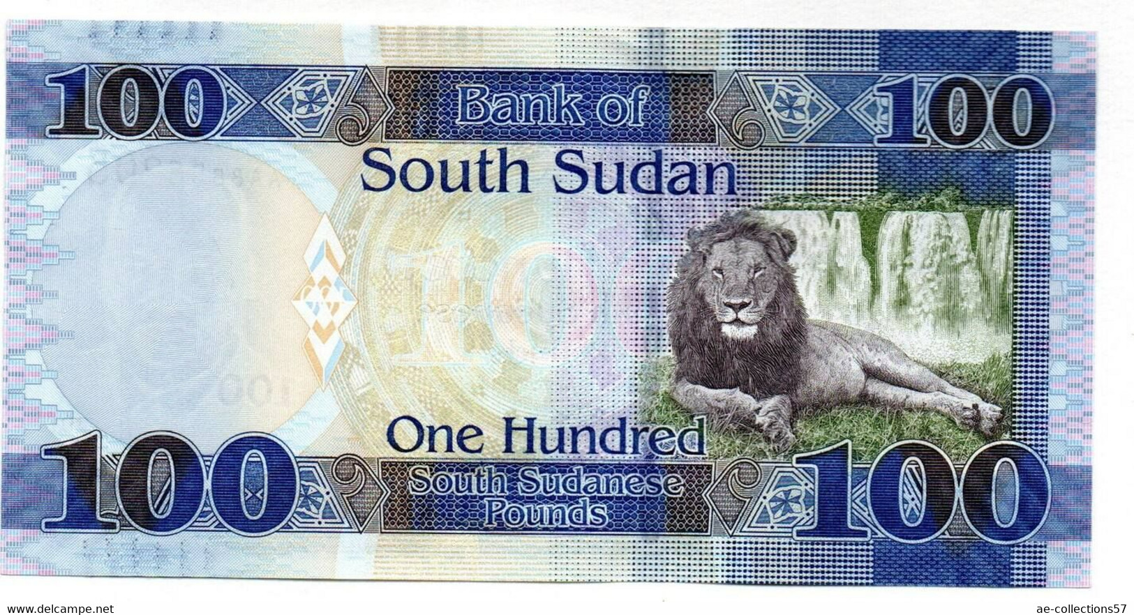 South Soudan 100 Pounds 2017 SPL - South Sudan