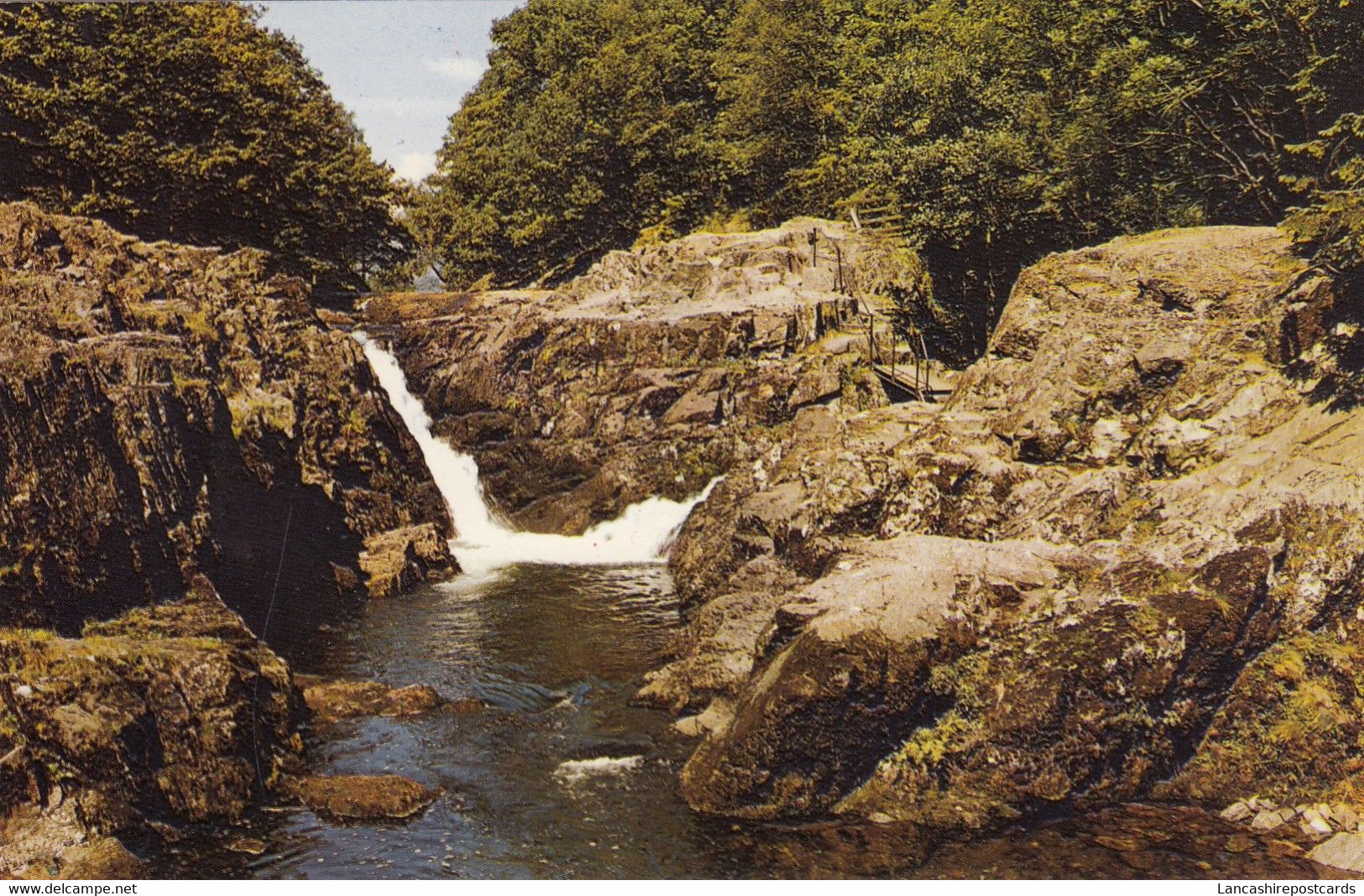 Postcard Skelwith Force [ Waterfall ] Ambleside Lake District My Ref B14618 - Ambleside