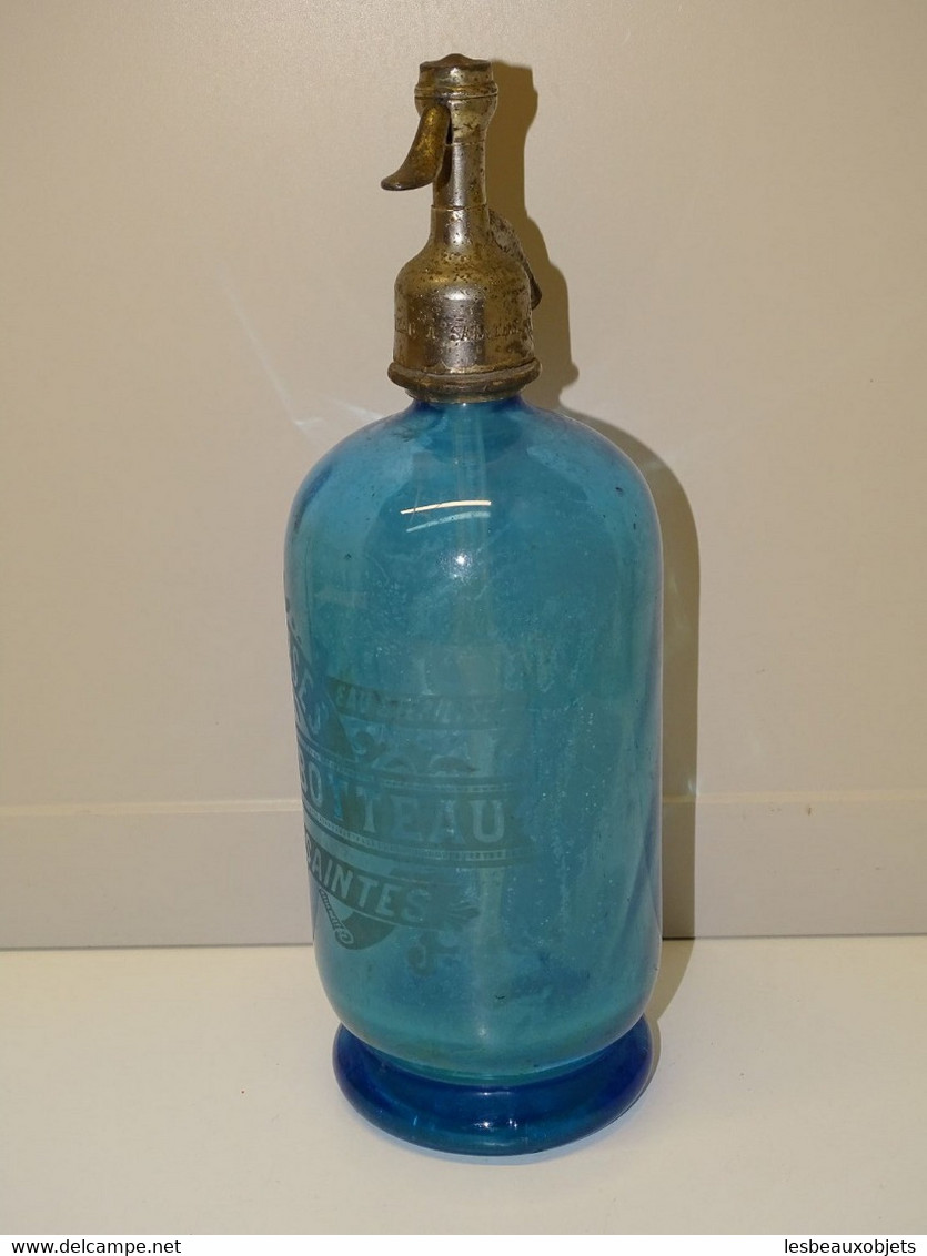 *BOUTEILLE SIPHON EAU DE SELTZ BLEUE RABOTTEAU SAINTES EAU STERILISEE BISTROT   E - Sonstige & Ohne Zuordnung