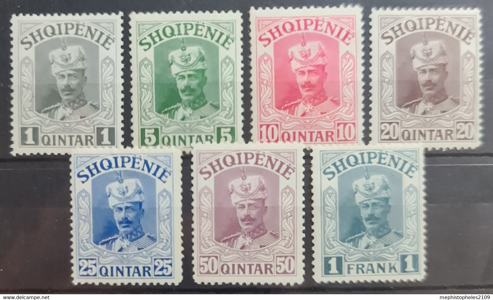 ALBANIA 1914 - MLH - Mi IIa-IIg - Unissued - Prince Wied - Albania