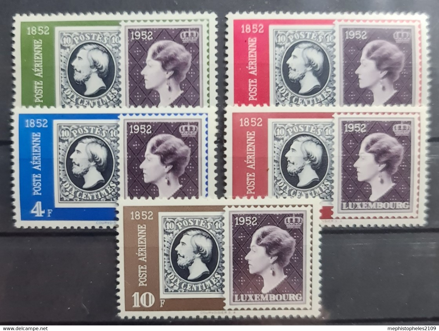 LUXEMBOURG 1952 - MNH - PA16-20 - Nuovi