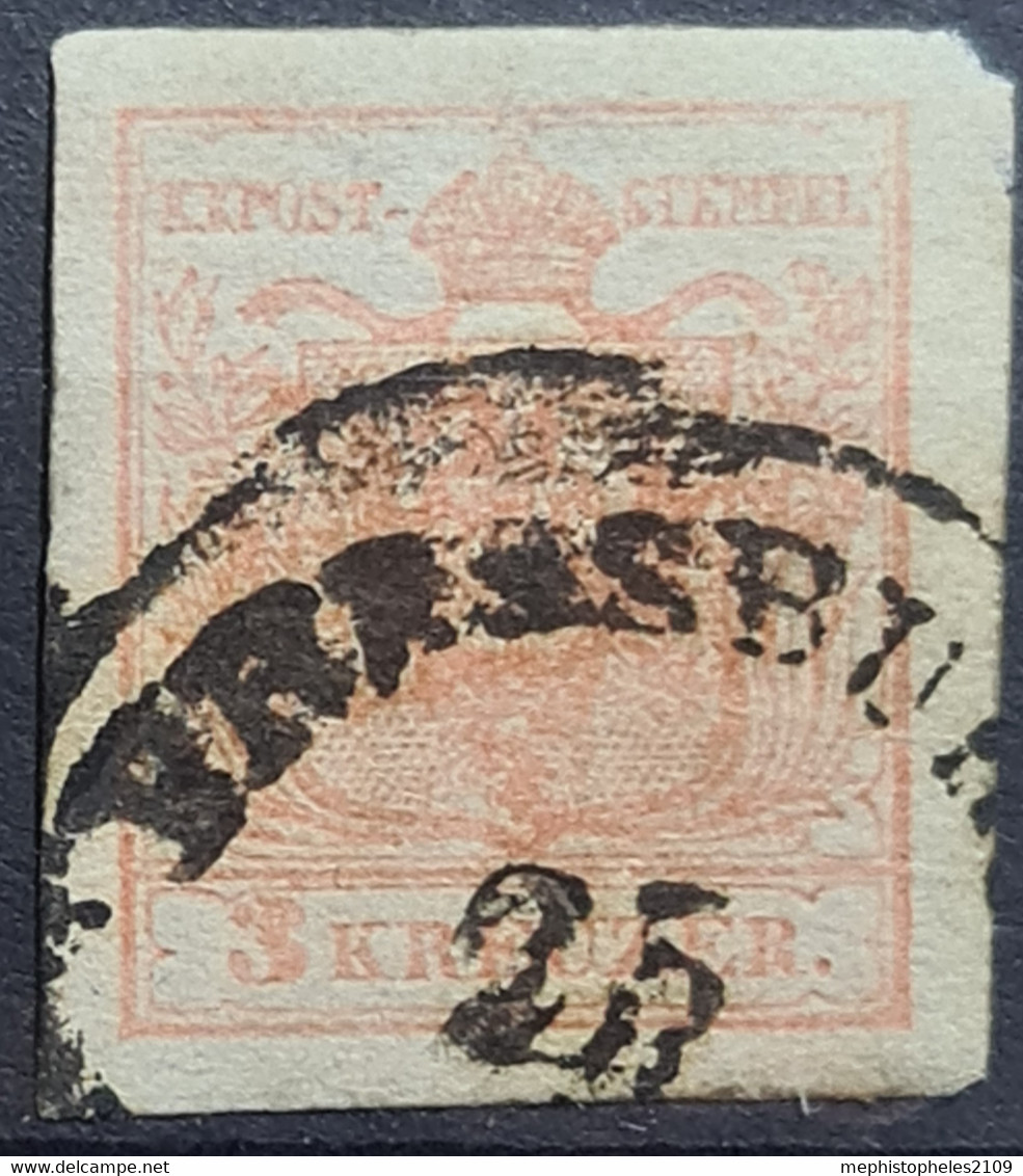 AUSTRIA 1850 - Canceled - ANK 3 - 3kr - Gebraucht