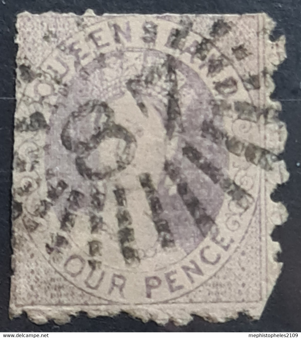 QUEENSLAND 1866 - Canceled - Sc# 23 - 4d - Used Stamps