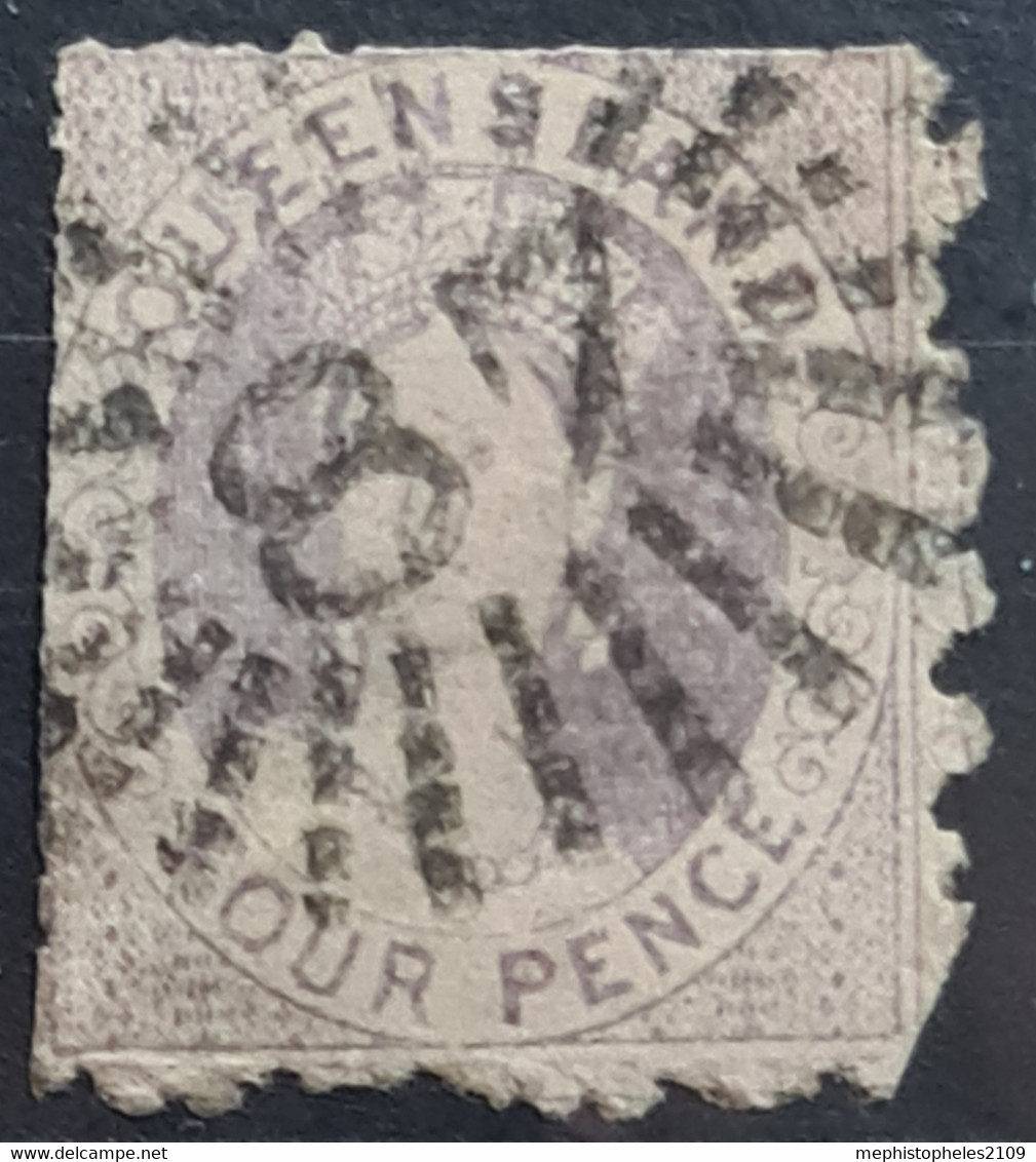 QUEENSLAND 1866 - Canceled - Sc# 23 - 4d - Gebruikt