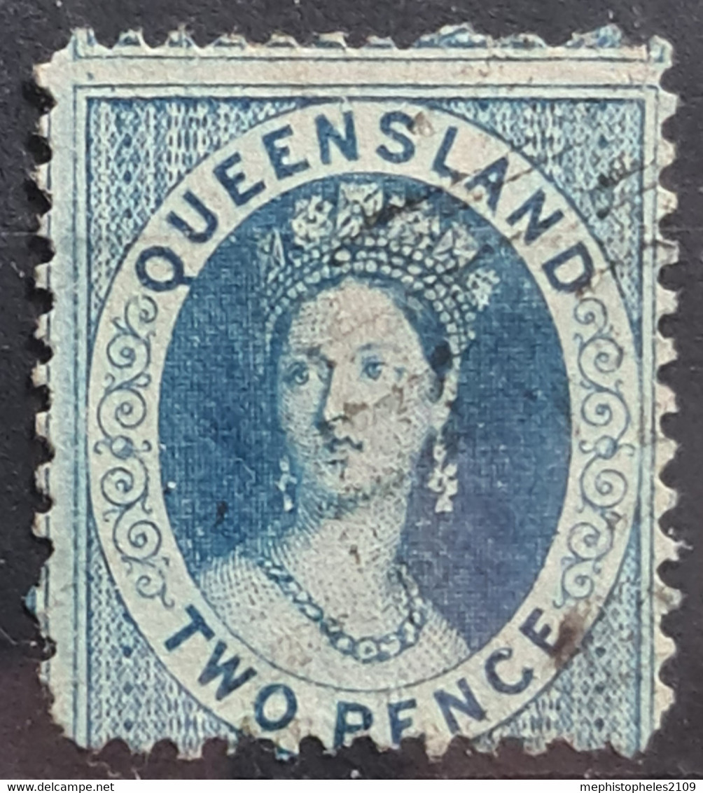 QUEENSLAND 1878 - Canceled - Sc# 58 - 2d - Used Stamps