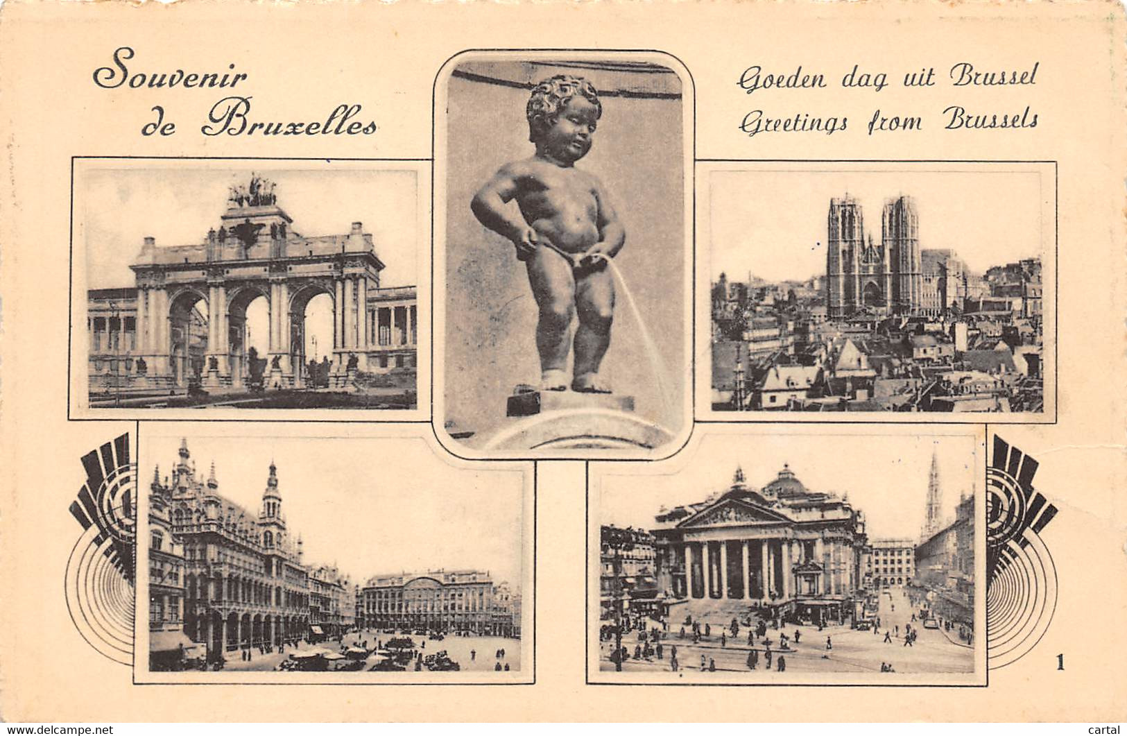 Souvenir De BRUXELLES - Panoramische Zichten, Meerdere Zichten