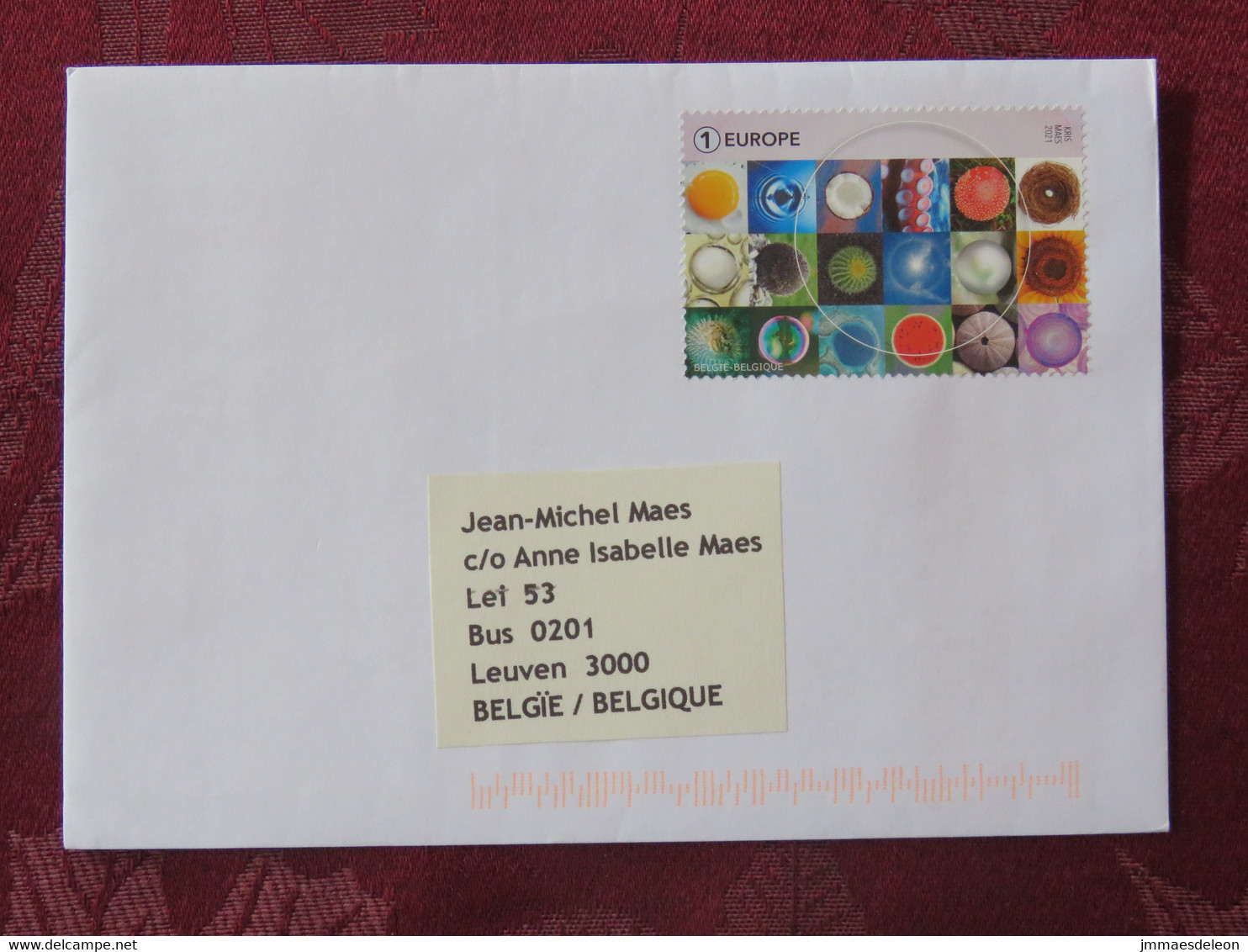 Belgium 2021 Cover To Leuven - Geometry - Circle - Lettres & Documents