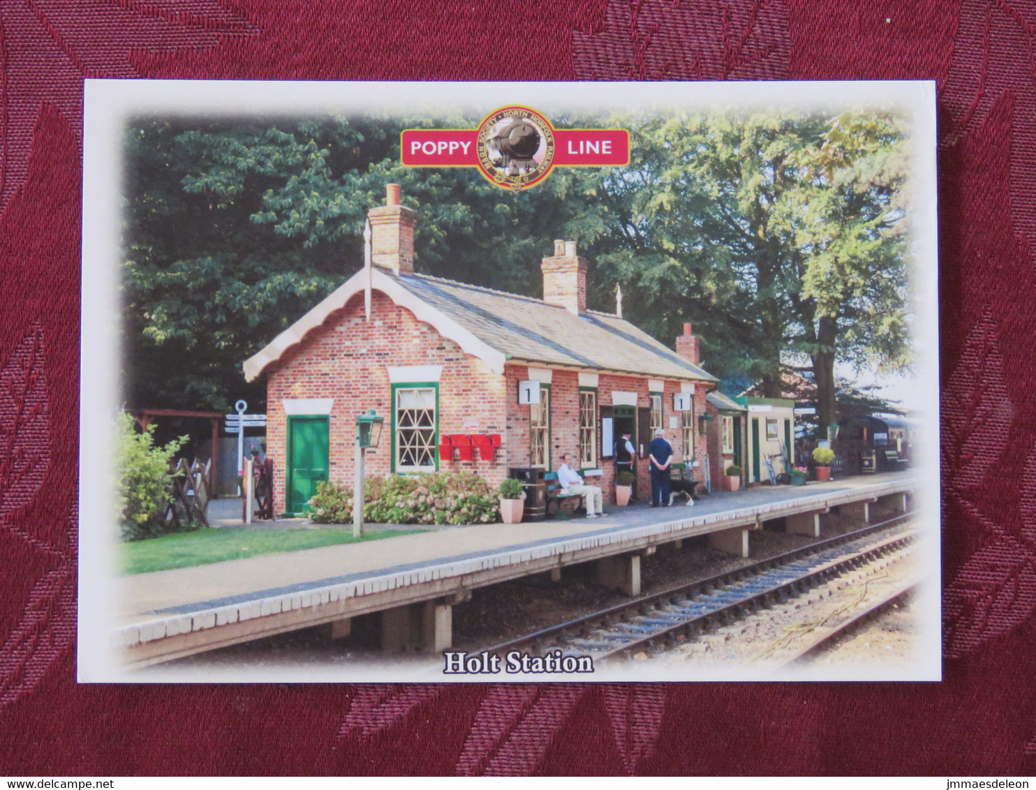 Great Britain Unused Postcard Holt Station Railway - Brieven En Documenten