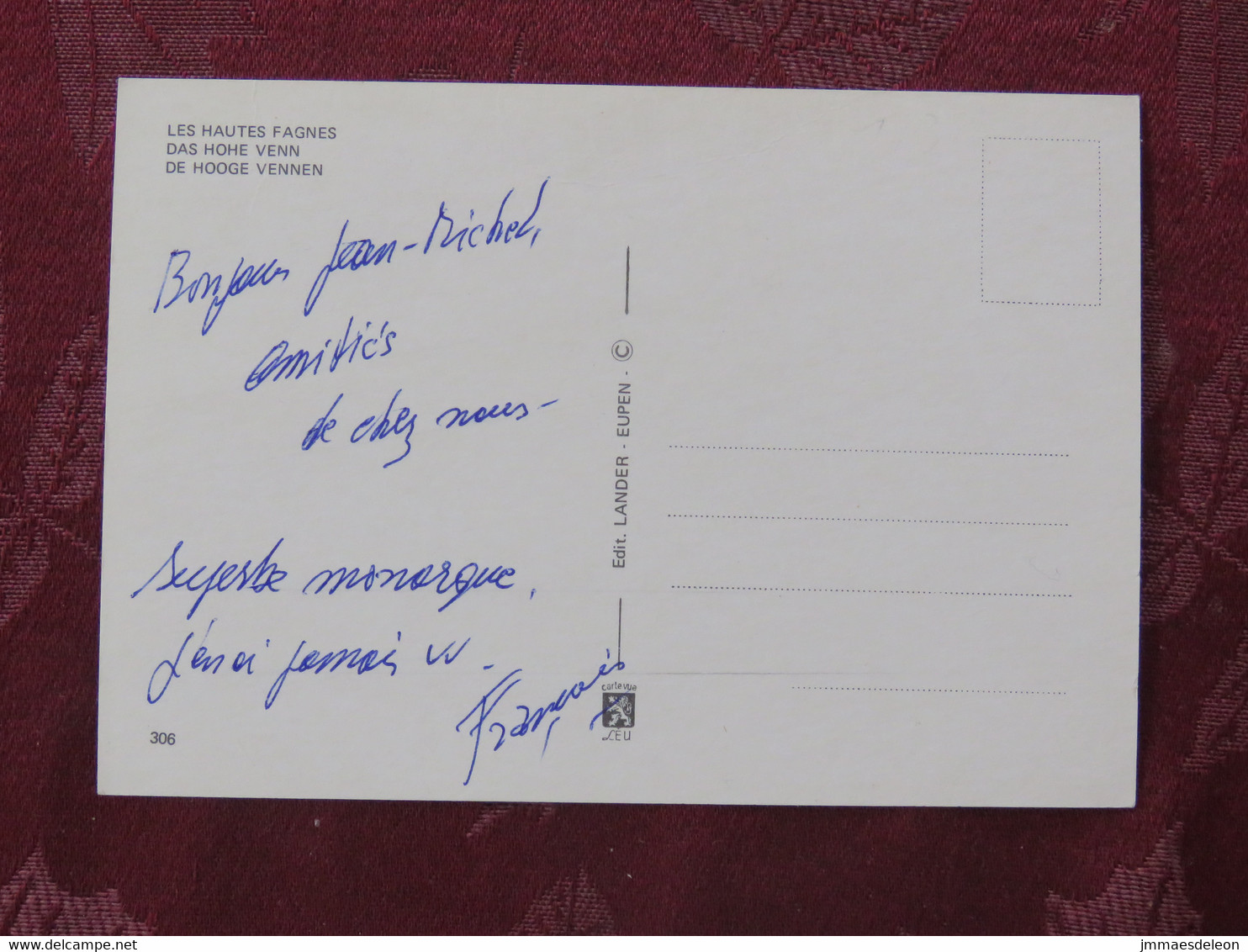 Belgium 2020 Postcard To Nicaragua - Hautes Fagnes Flowers - Brieven En Documenten