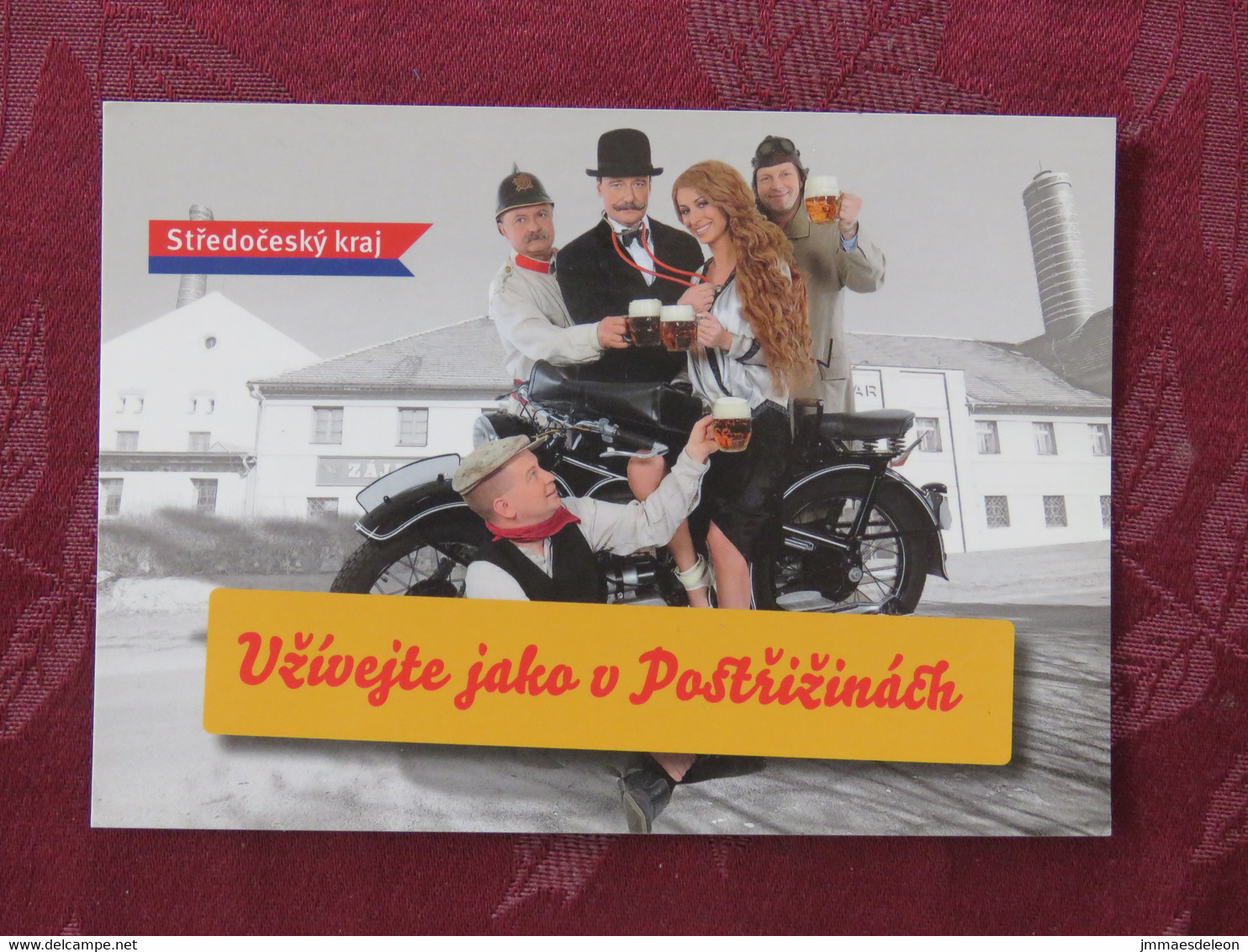 Czech Republic 2019 Unused Postcard - Motorcycle Beer Doctor - Cartas & Documentos